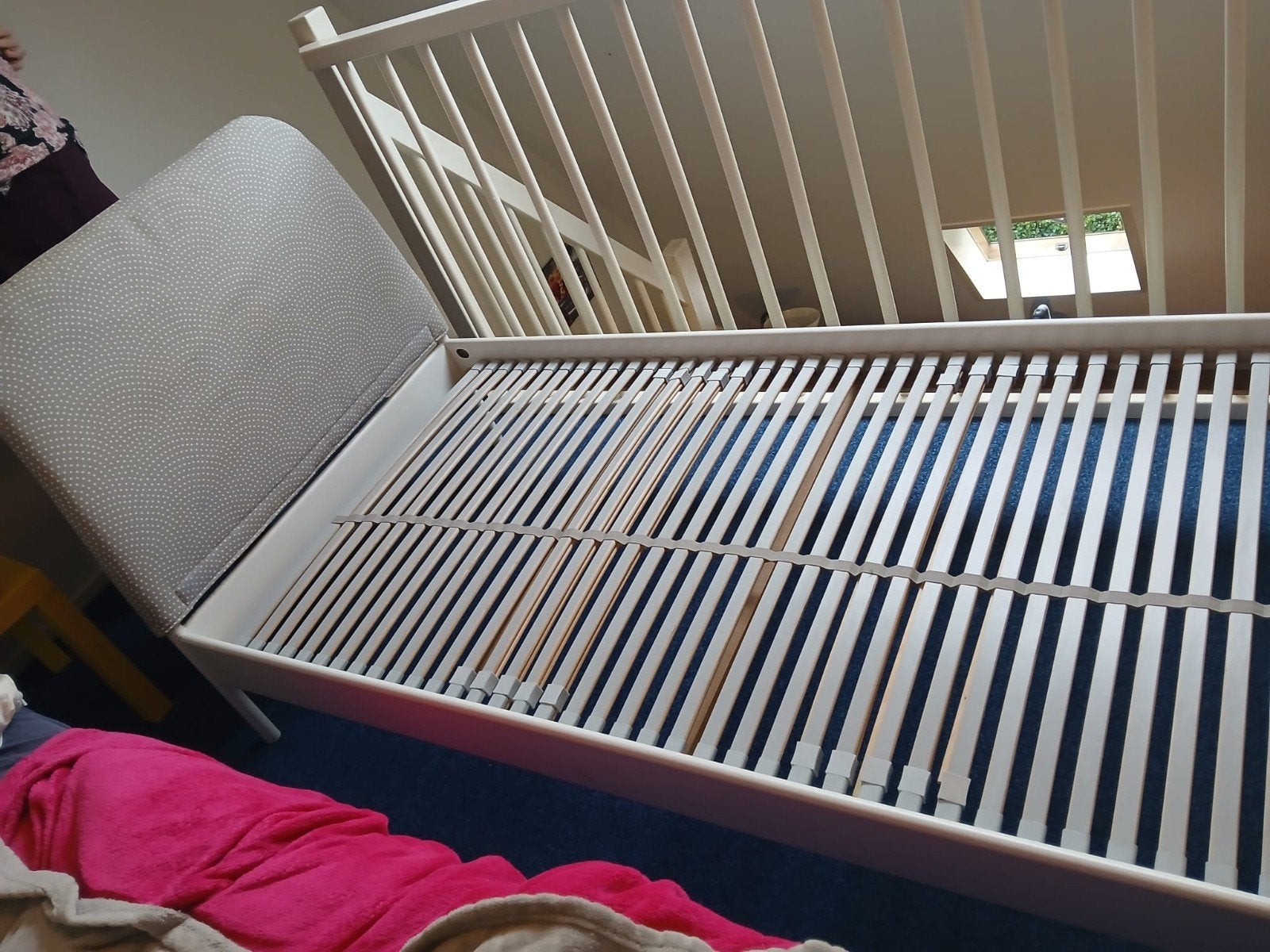 Te koop eenspersoonsbed, Ophalen of Verzenden, Tweepersoons, Hout