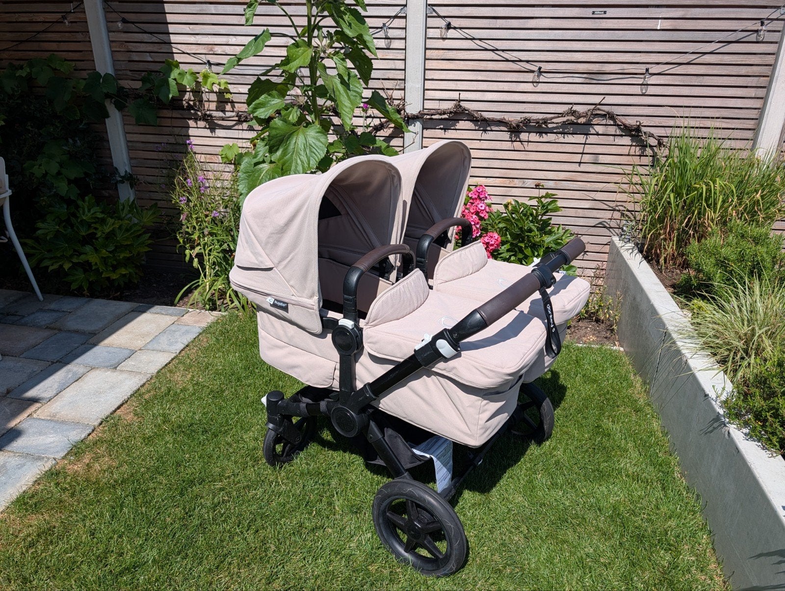 Bugaboo Donkey 5 Twin - Complete set met accessoires, Ophalen, Gebruikt, Bugaboo, Combiwagen