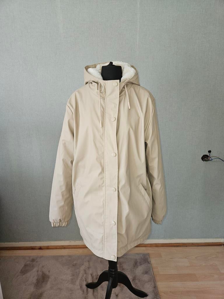Beige lente/ herfst jas met teddy voering, Kleding | Dames, Jassen | Winter, Gedragen, Beige, Ophalen of Verzenden