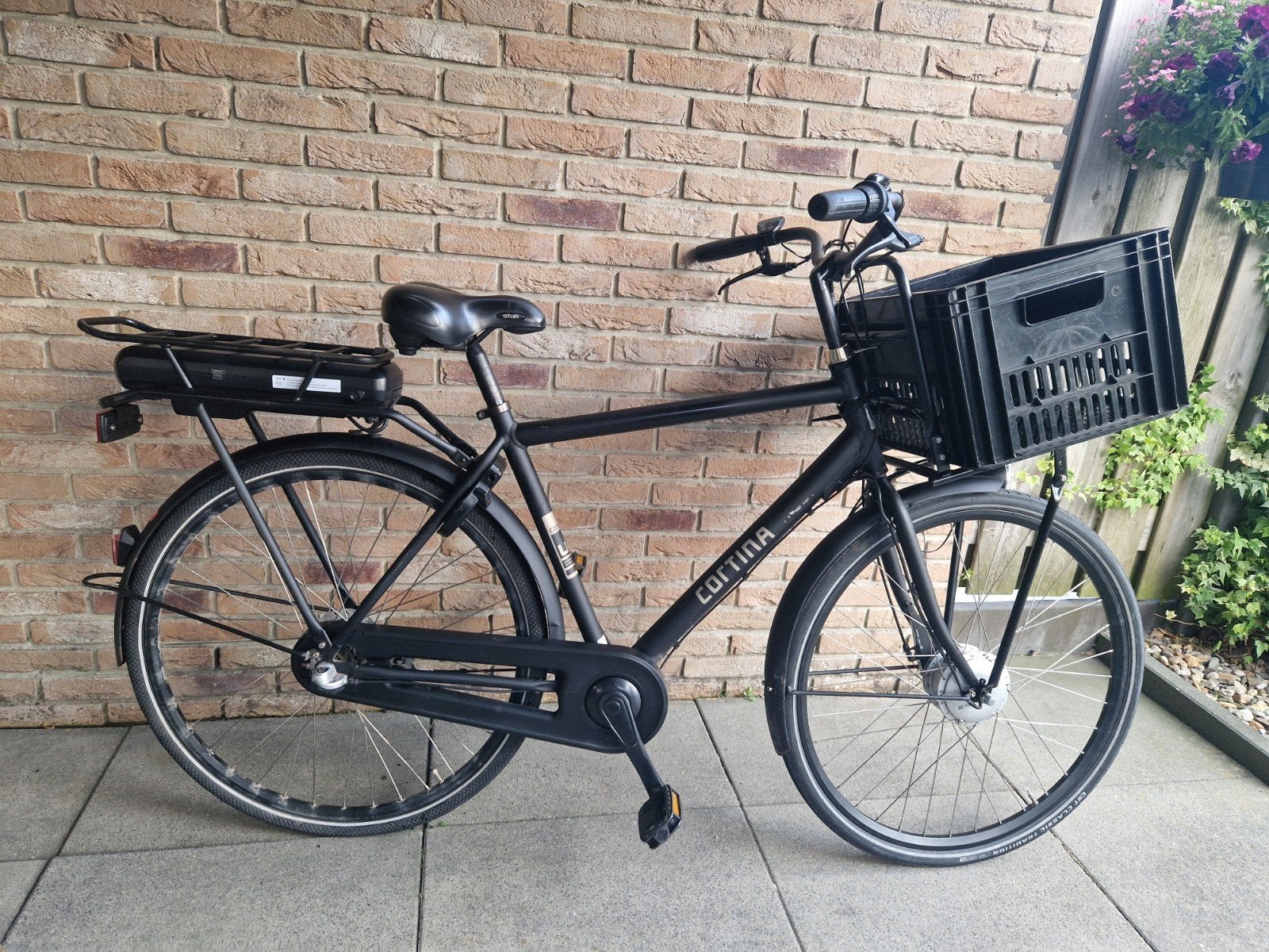 Te koop :Elektrische herenfiets Cortina E-U1, Ophalen, Gebruikt, Cortina
