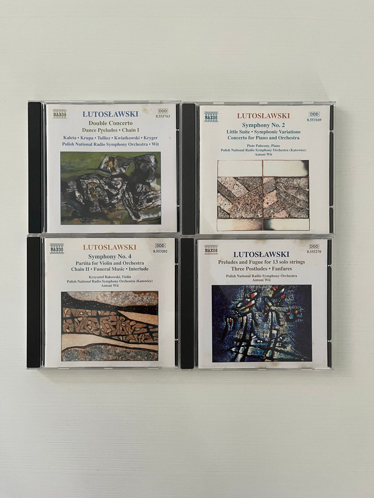 Lutoslawski: Orchestral Works Vol. 2, 4, 7, 8 (4 CD's), Boxset, Overige componisten, Modernisme tot heden, Ophalen of Verzenden