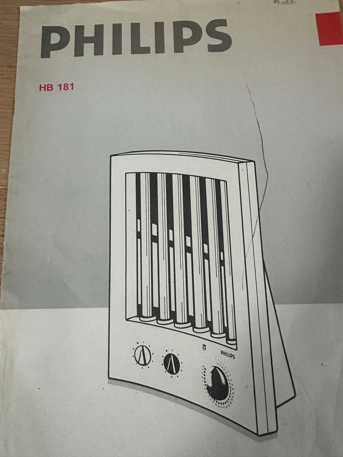 Philips UVA Compact Studio HB 182 Gezichtsbruiner, Witgoed en Apparatuur, Ophalen of Verzenden, Zo goed als nieuw, Gezichtsbruiner