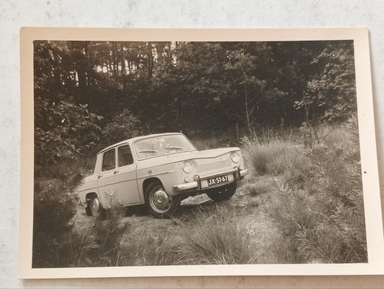 Oude foto Renault, Ophalen of Verzenden, Gebruikt, Overige onderwerpen