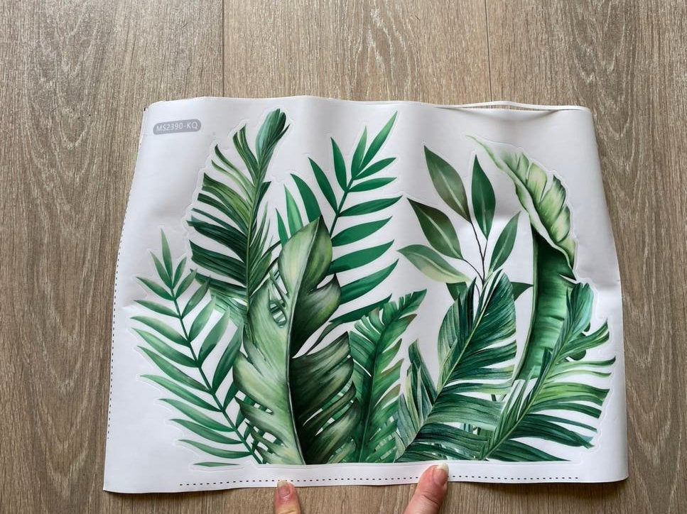 Muursticker, Groen, 33 cm, Nieuw, Overige typen