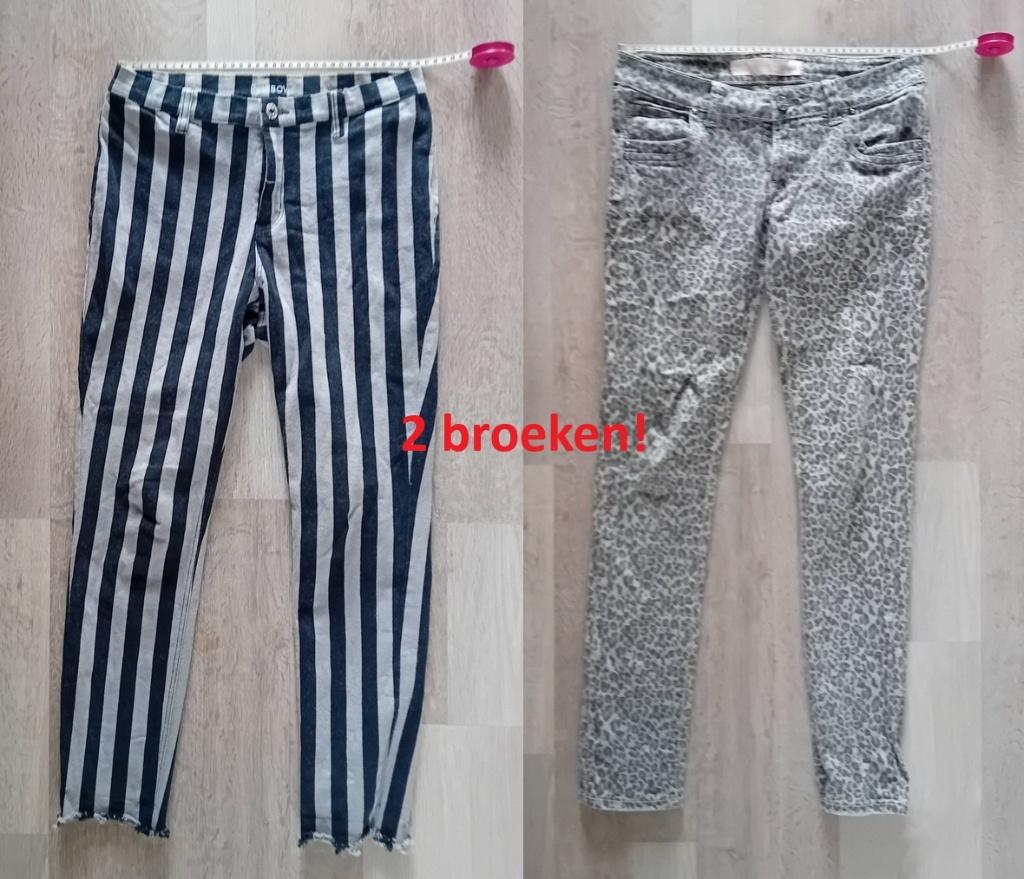 2 Broeken, Kleding | Dames, Broeken en Pantalons, Maat 38/40 (M), Zwart, Ophalen of Verzenden, Lang