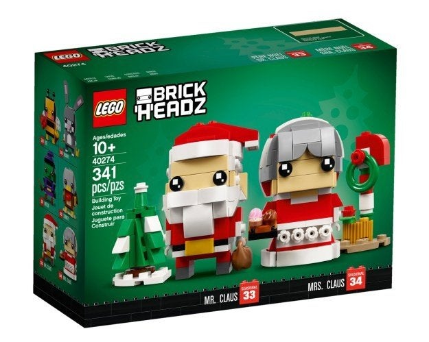 40274 LEGO BrickHeadz: Kerstman en Kerstvrouw -Nieuw!!, Overige thema's, Lego, Nieuw, Ophalen of Verzenden