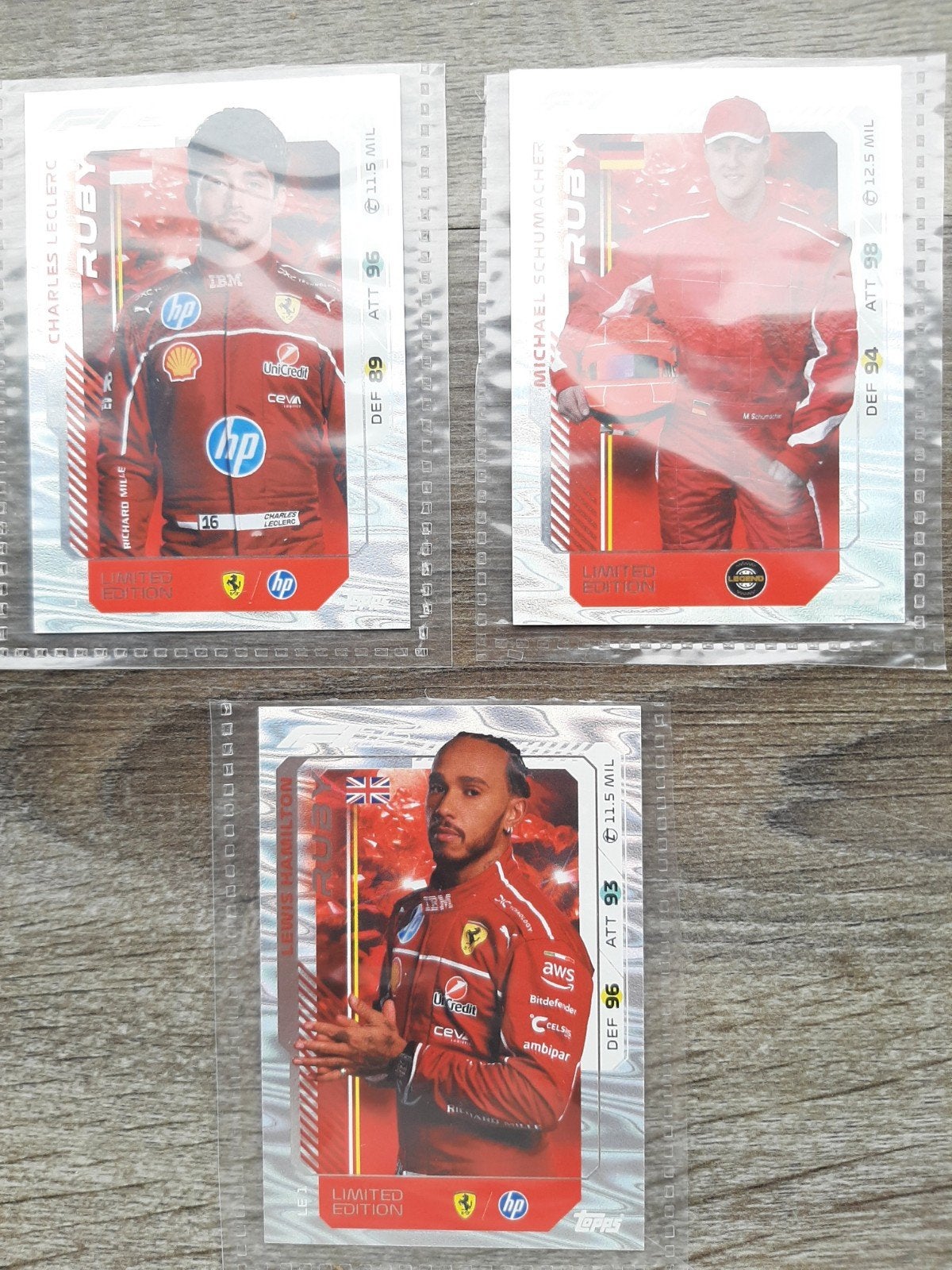 Formule 1 Limited Edition - Leclerc, Schumache, Ophalen of Verzenden, Zo goed als nieuw, Overige sporten, Spelerskaart