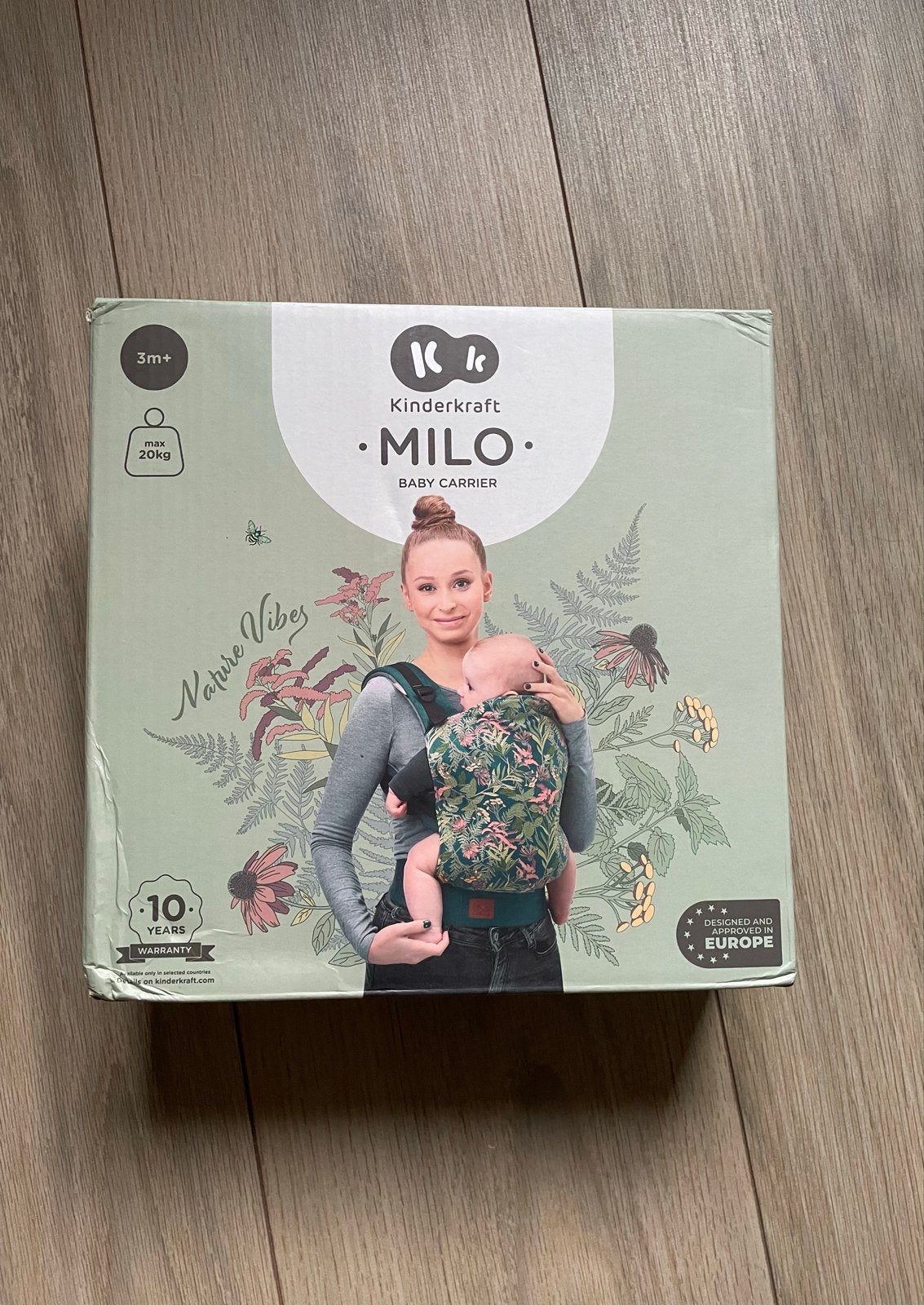Kinderkraft Milo Baby Carrier - Draagzak met Nature Vibes, Overige merken, Verzenden, Buik of Rug, Zo goed als nieuw