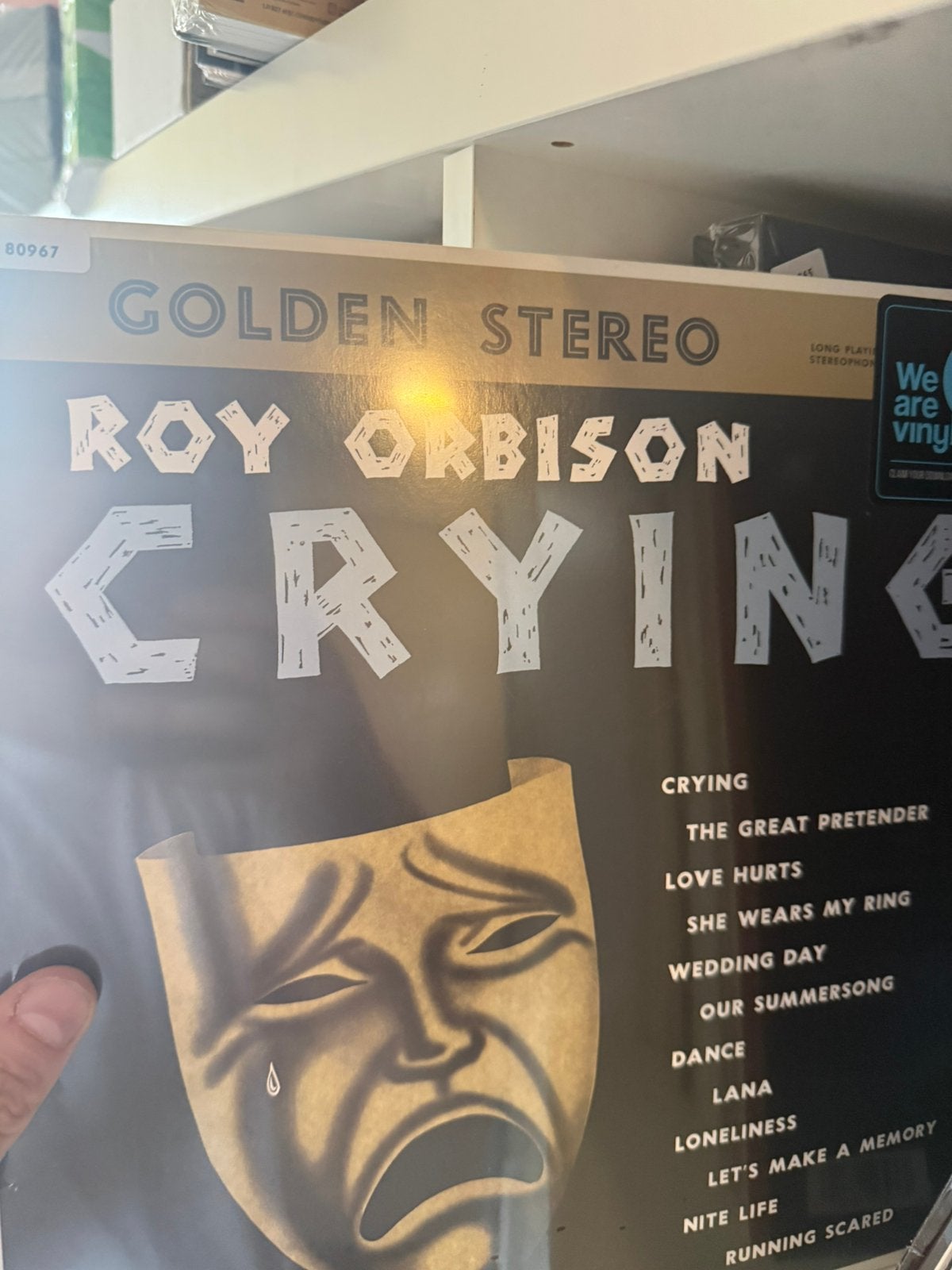 Lp roy orbison crying geseald nieuw, Cd's en Dvd's, Geseald, Ophalen of Verzenden, Zo goed als nieuw, LP