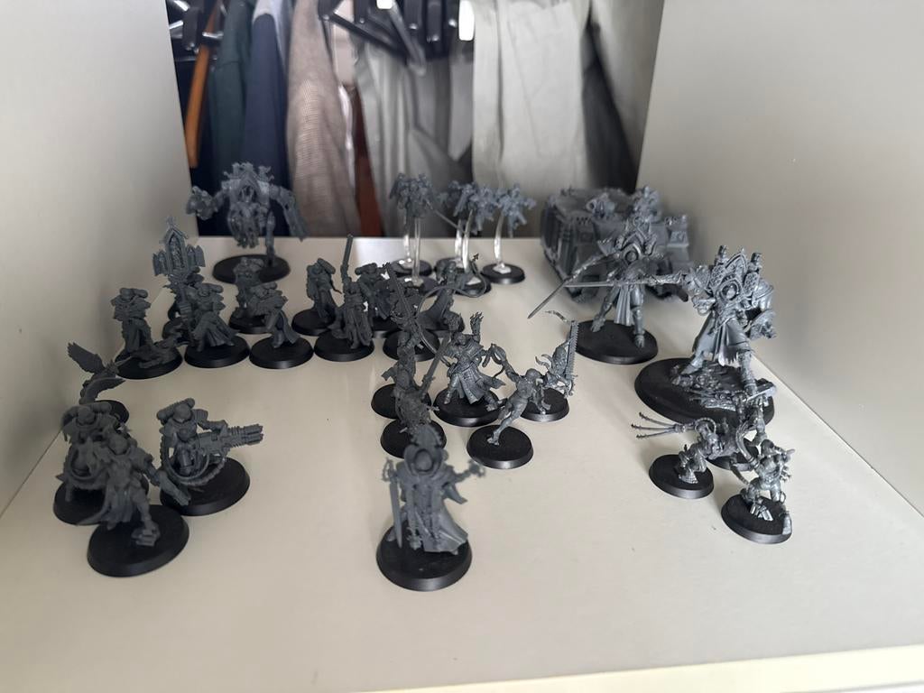 Warhammer 40.000 Adepta Sororitas Leger (deels gebouwd), Hobby en Vrije tijd, Wargaming, Gebruikt, Warhammer 40000, Figuurtje(s)