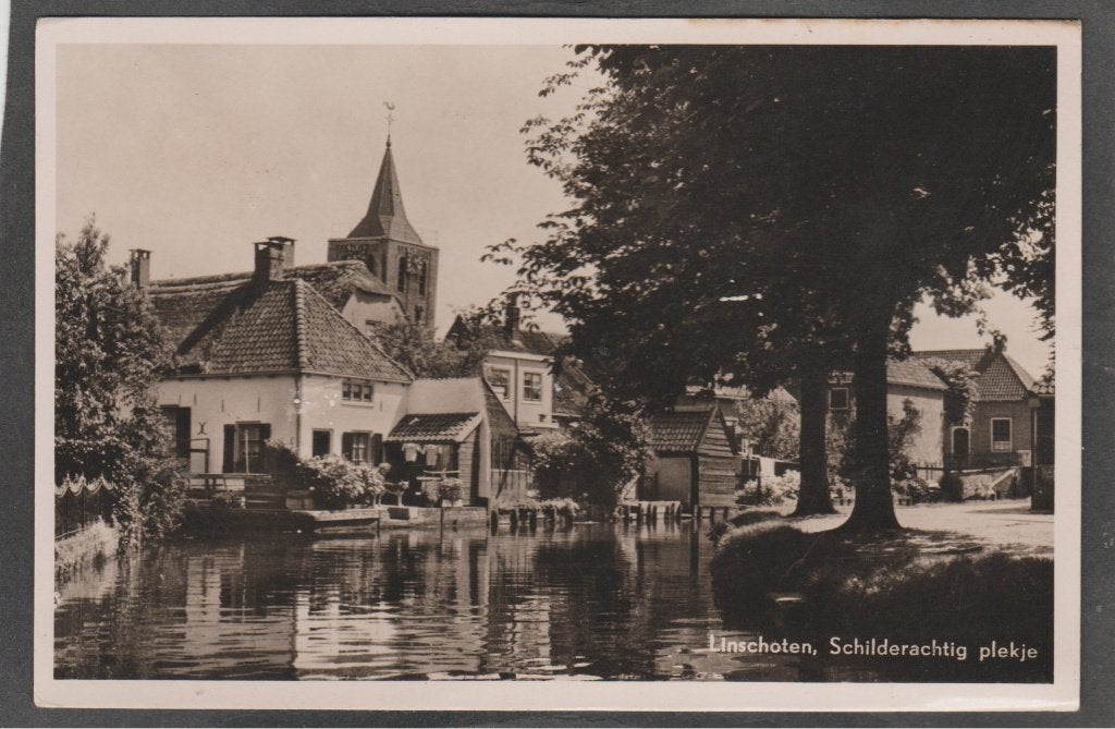 linschoten  dorpsgezicht, Verzamelen, Verzenden, Voor 1920, Gelopen, Utrecht