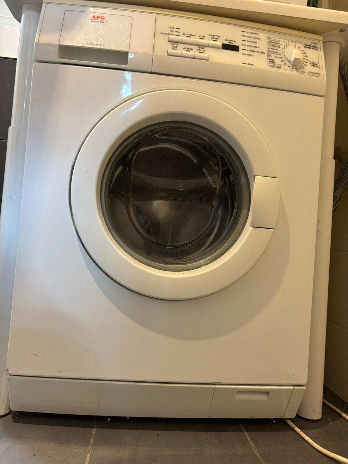 Wasmachine, Ophalen, Gebruikt, 1200 tot 1600 toeren, 85 tot 90 cm