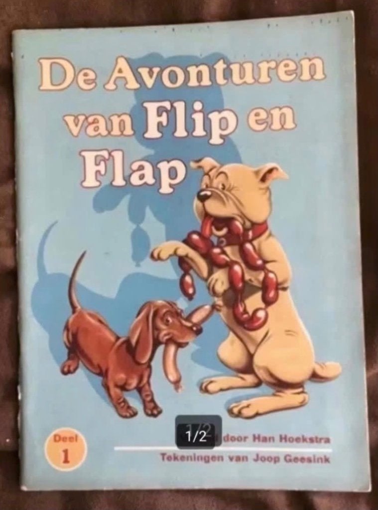 De avonturen van Flip en Flap deel 1 en 4 door Han Hoekstra, Boeken, Ophalen of Verzenden, Gelezen, Plaatjesalbum