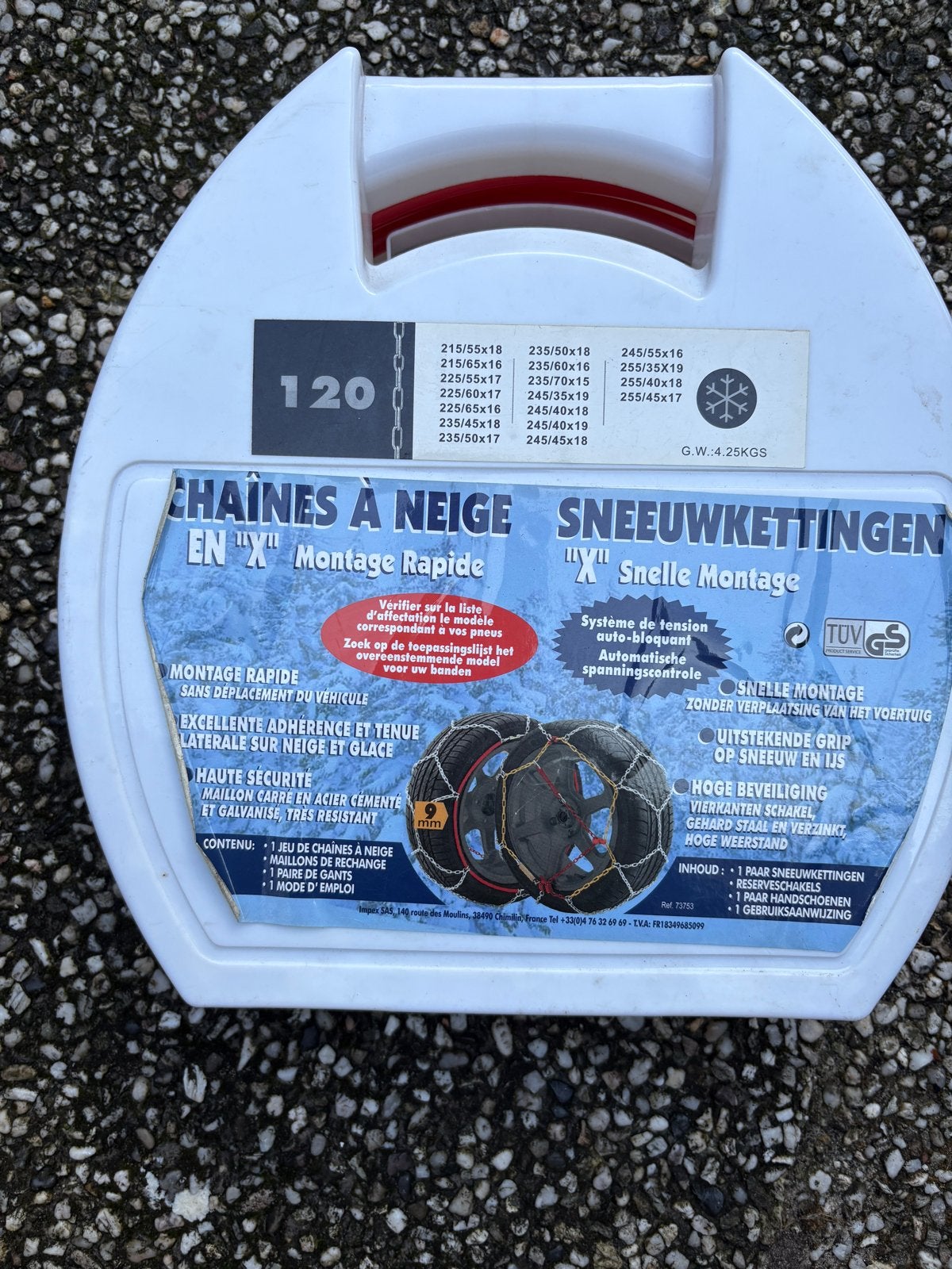 Sneeuwkettingen voor diverse bandenmaten - Nieuw in doos, Auto diversen, Ophalen of Verzenden, Nieuw