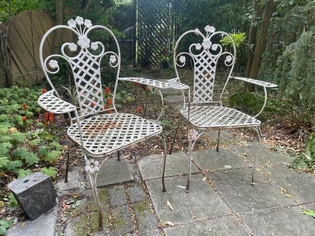 bistrostoeltjes, Tuin en Terras, Ophalen, Gebruikt, Metaal