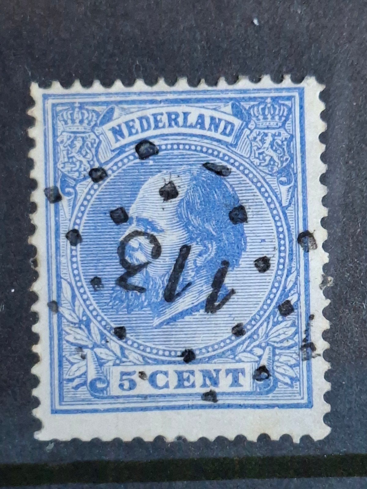Puntstempel zegel nr 113 Venlo nvph nr 19, Postzegels en Munten, Postzegels | Nederland, Ophalen of Verzenden