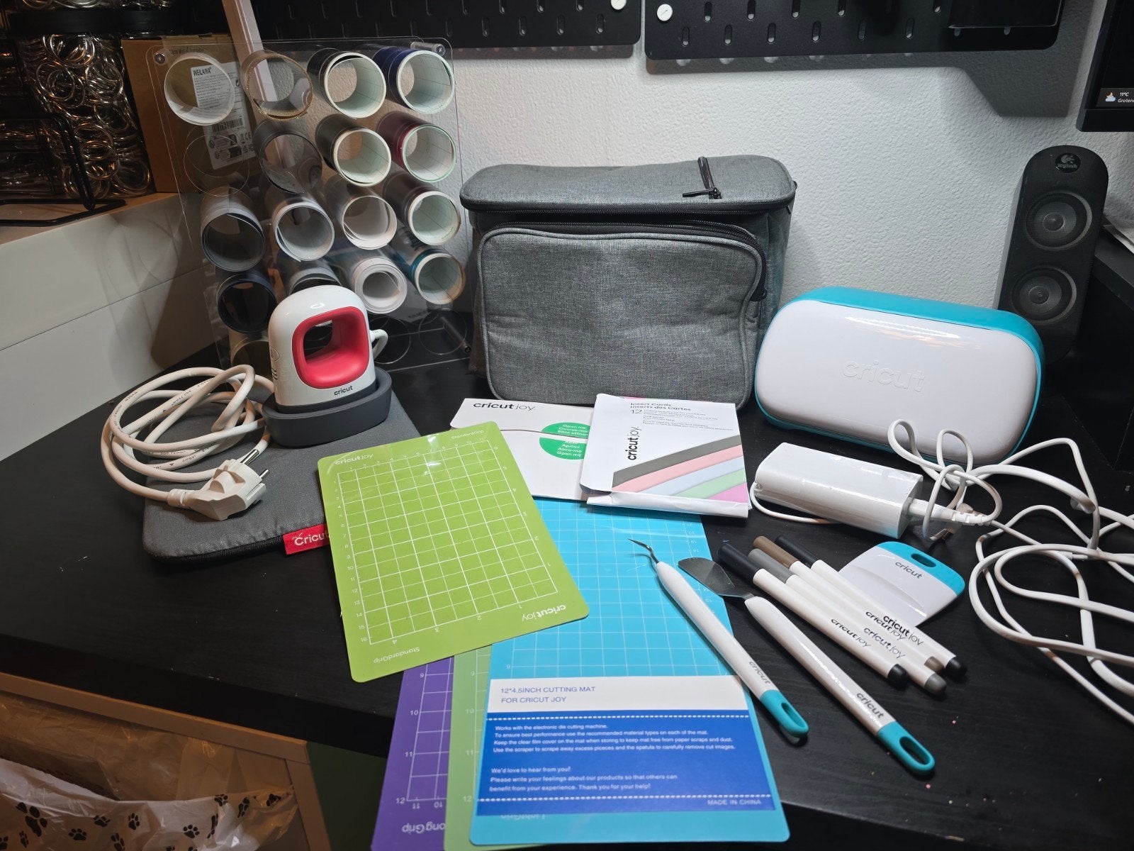 Cricut joy met press en veel accessoires, Geschikt voor snijden, Overige thema's, Gereedschap of Toebehoren, Ophalen of Verzenden