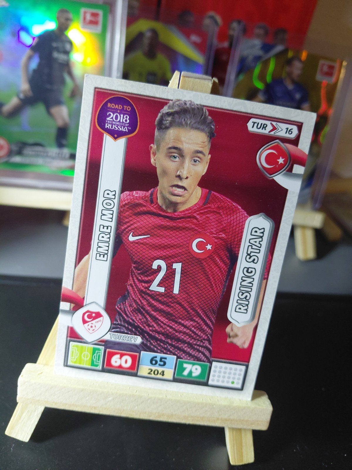 emre mor (turkije/nec) panini wk 2018, Ophalen of Verzenden, Nieuw, Buitenlandse clubs, Poster, Plaatje of Sticker