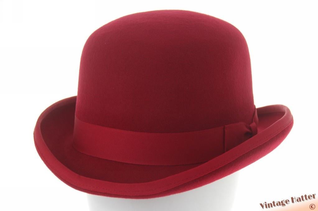 Hardtop bolhoed rood wolvilt maten 56, 58 en 60 nieuw, Hoed, Nieuw, Ophalen of Verzenden, 58 of 59 cm (L, 7¼ of ⅜ inch)