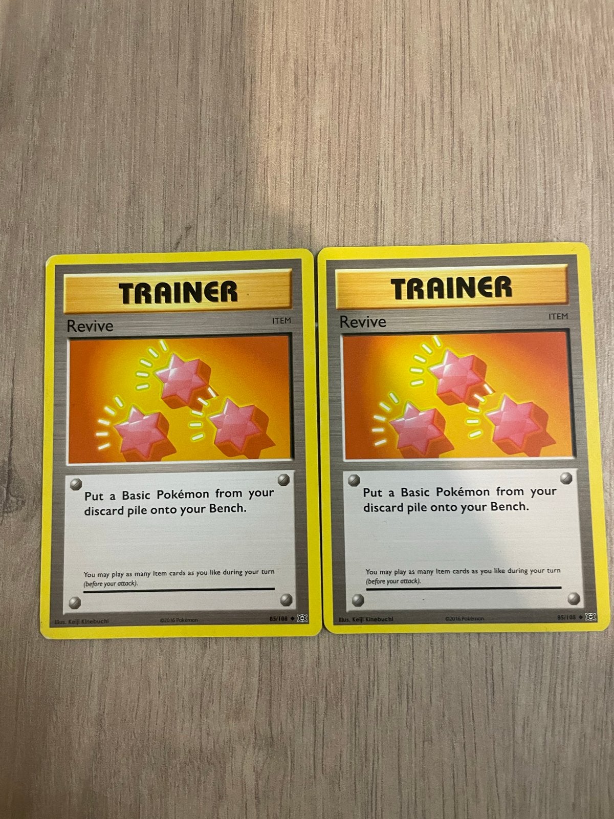 Pokémon TCG Revive Trainer Kaarten (2 stuks), Ophalen of Verzenden, Gebruikt, Meerdere kaarten