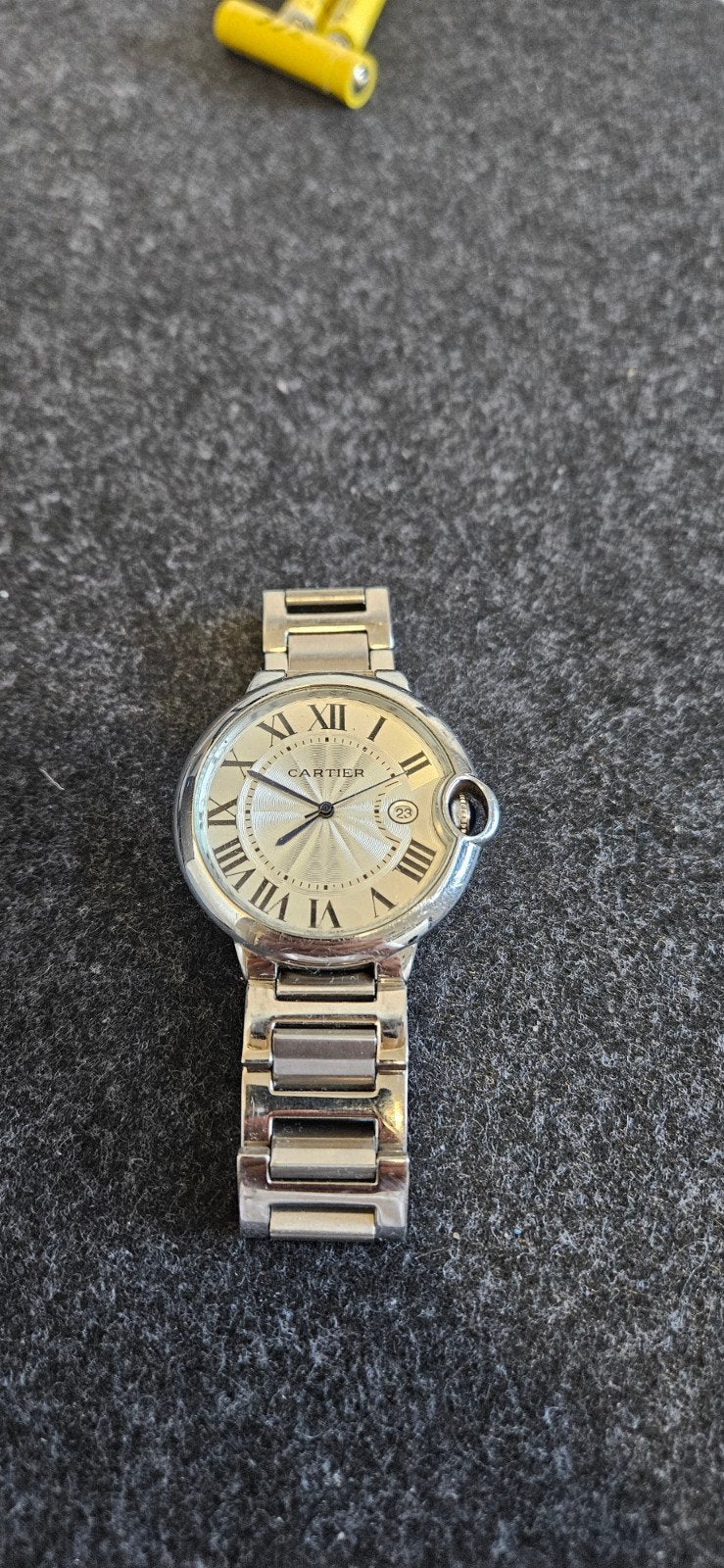 Cartier Ballon Bleu Horloge - Tijdloze Elegantie, Staal, Gebruikt, Staal, Polshorloge