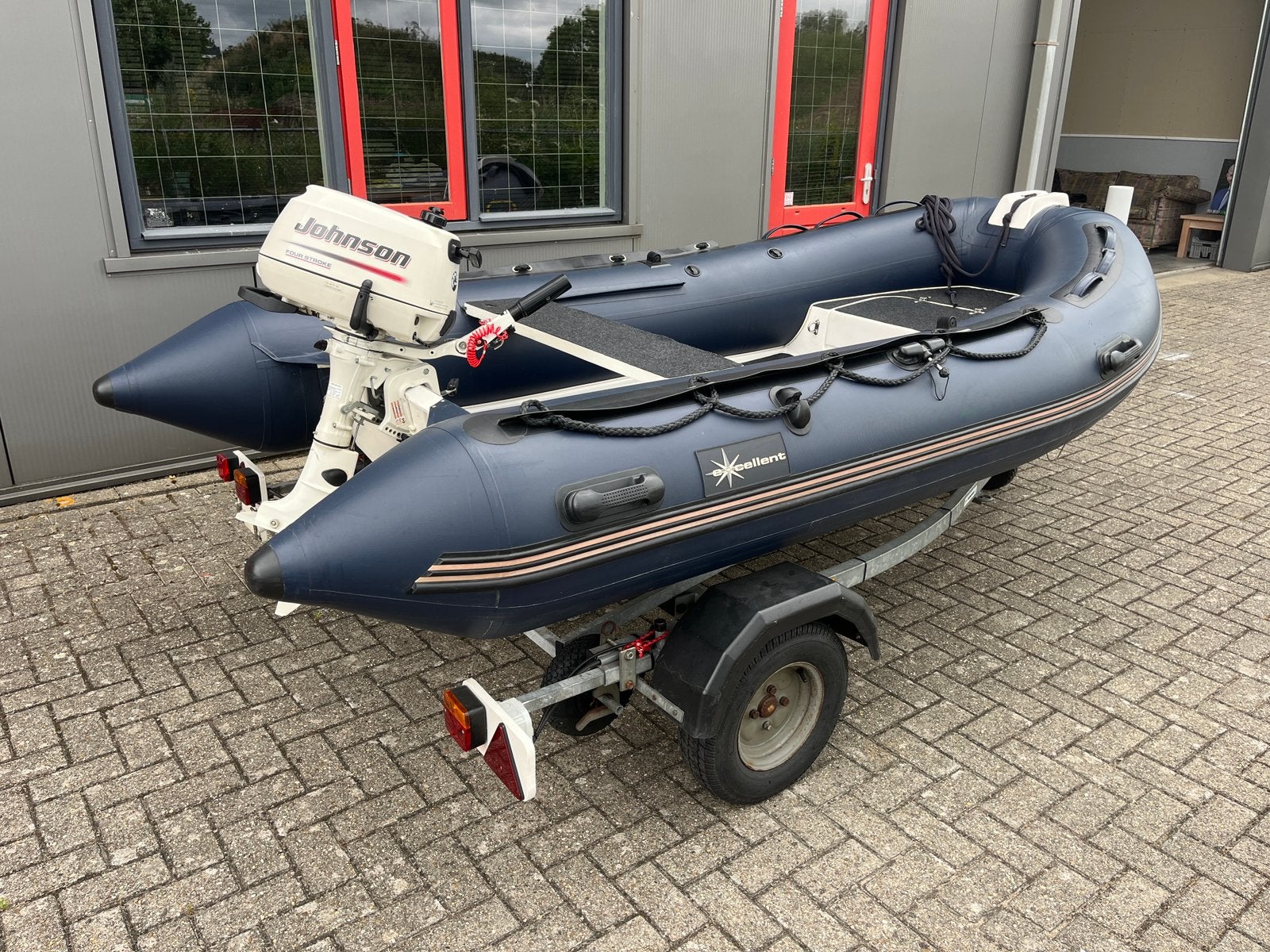 Rib Rubberboot 350 4pk trailer, Watersport en Boten, Ophalen, Zo goed als nieuw, Pomp, Excellent