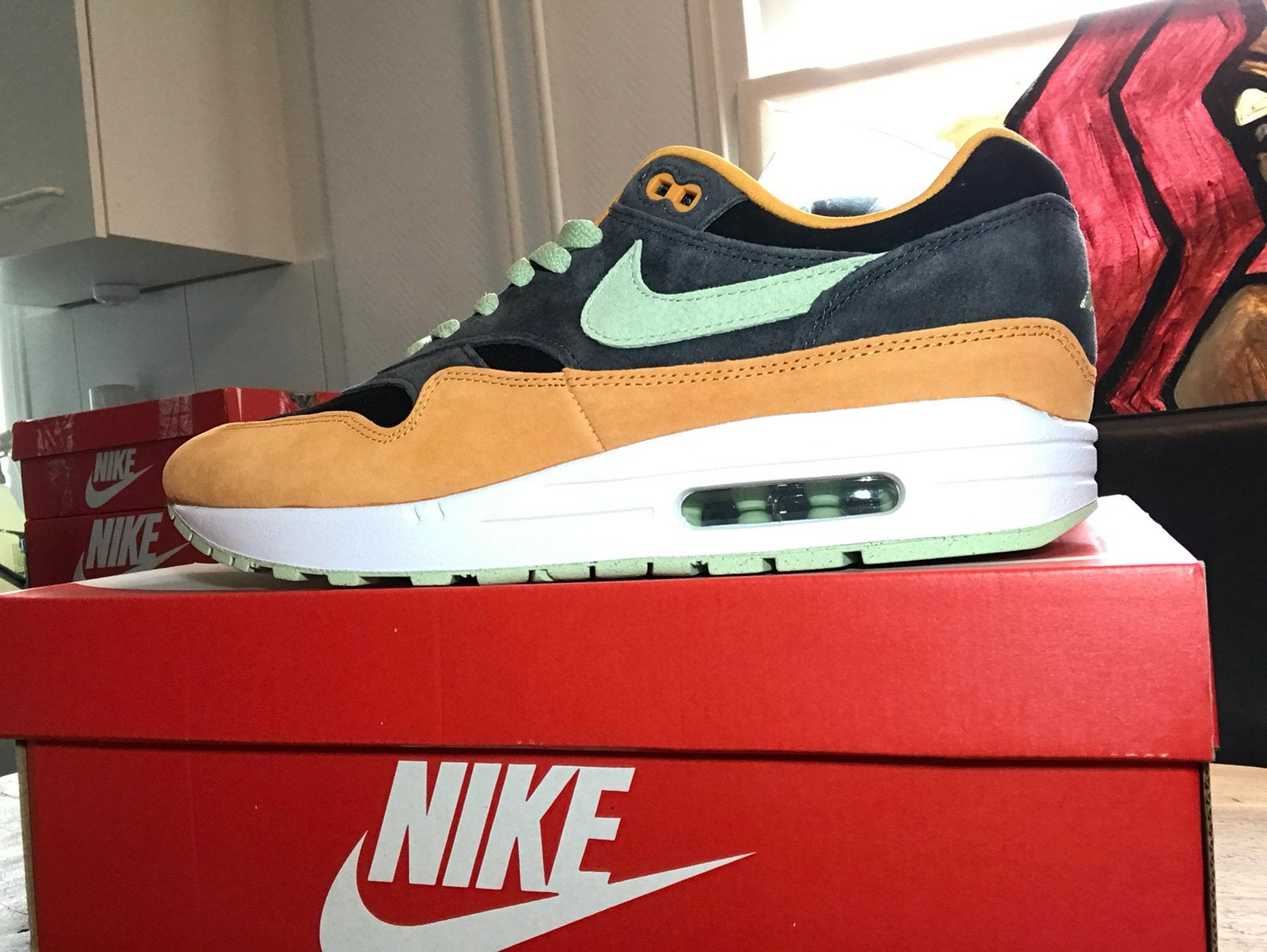 Nike Air Max 1 Honey Dew UglyDuck eu:44,5, Overige kleuren, Nieuw, Ophalen of Verzenden, Sneakers of Gympen