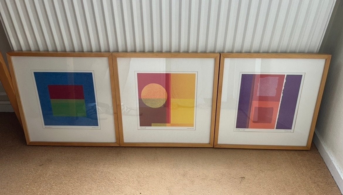 Set van 3 vintage IKEA Amaina abstracte kunstwerken, Ophalen