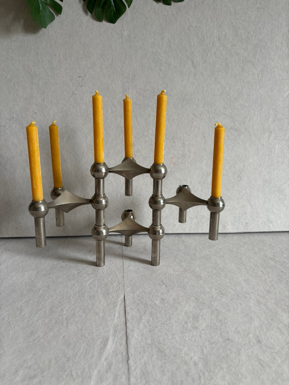 Originele Stoff Nagel BMF vintage kandelaren set van 4, Ophalen of Verzenden, Gebruikt