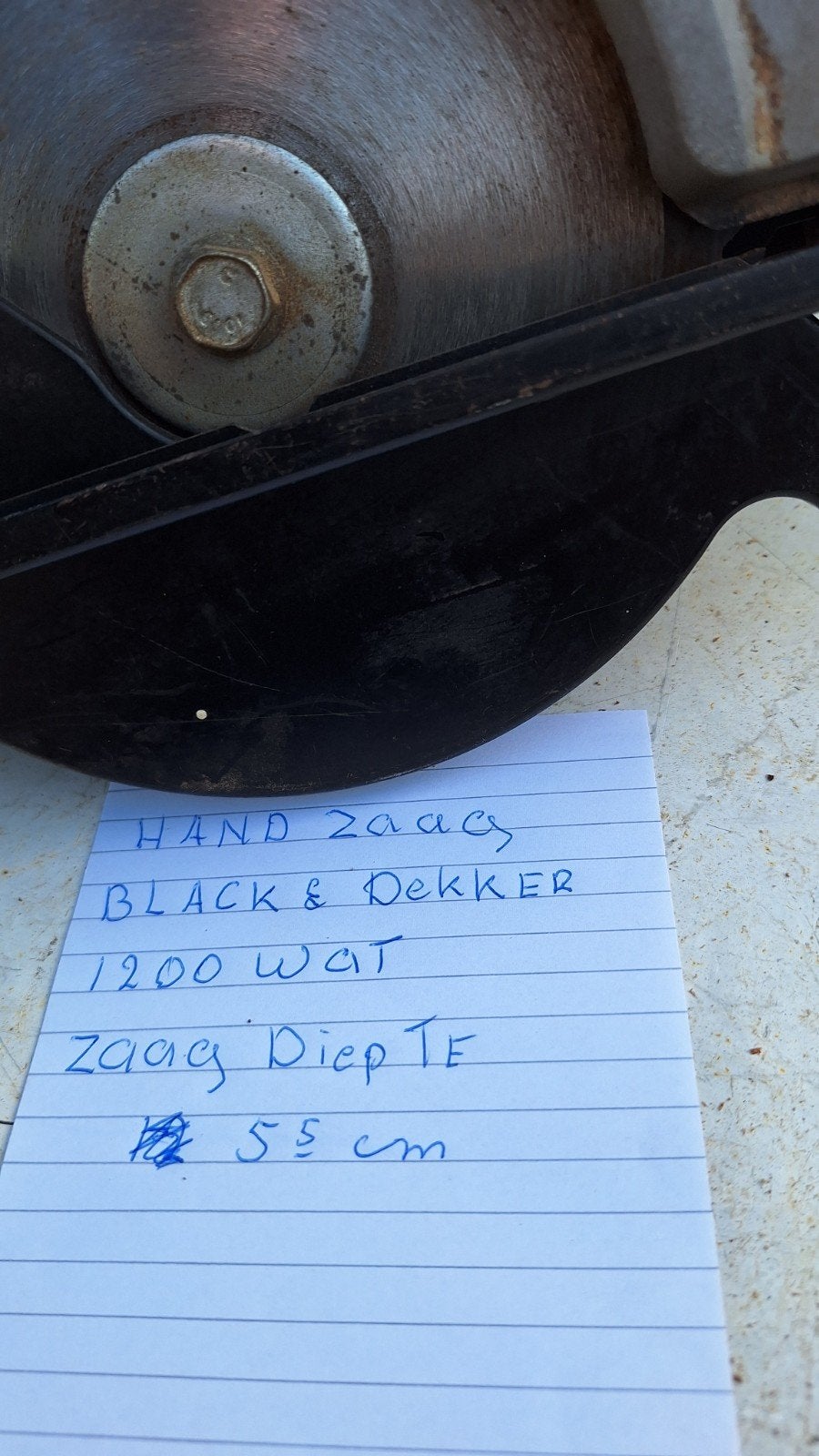 elektrische handzaag, Cirkelzaag, Ophalen of Verzenden, Black & Decker, 30 tot 70 mm