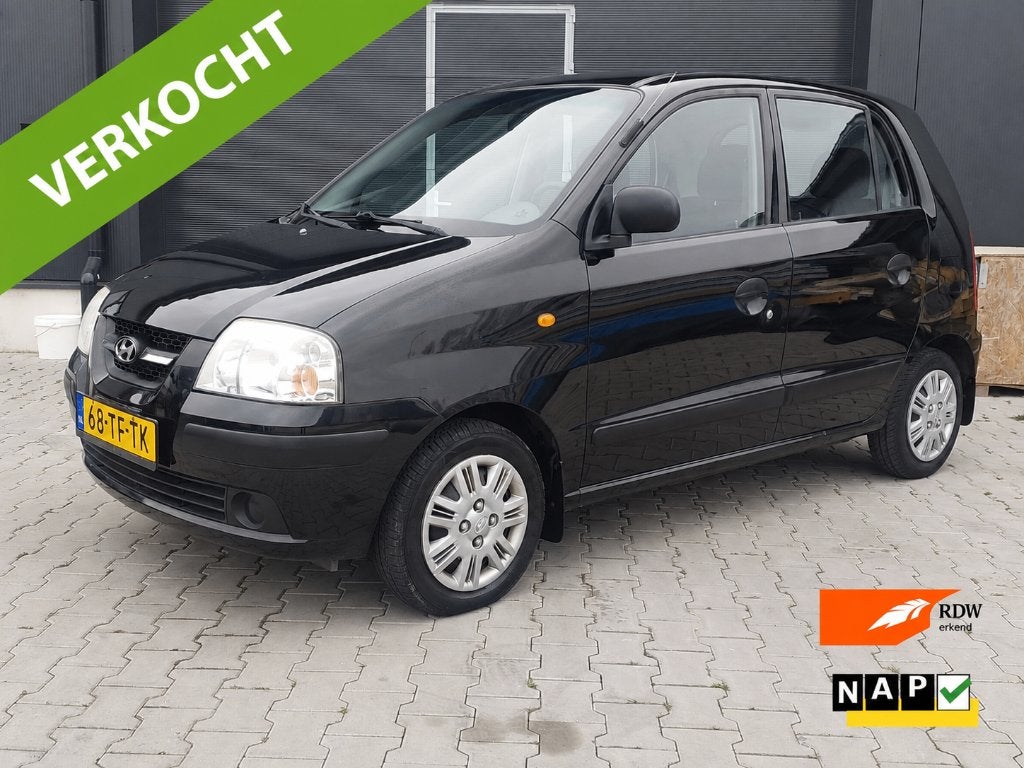 Hyundai Atos 1.1 2006 1e eig airco 43382km NAP ZOMERKORTING!, Auto's, Hyundai, Voorwielaandrijving, Stof, 31 €/maand, 4 cilinders