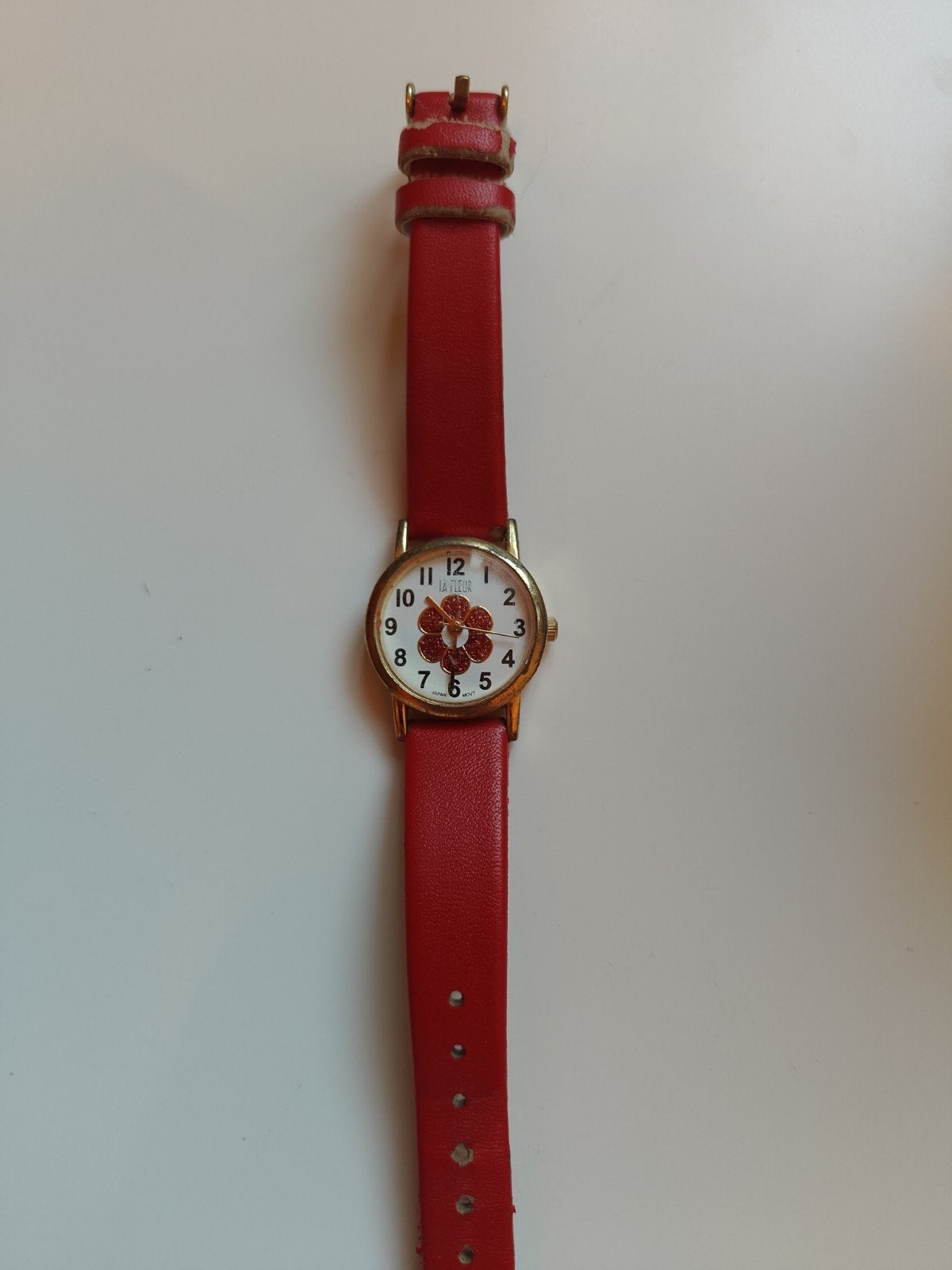 Rood horloge, Sieraden, Tassen en Uiterlijk, Horloges | Kinderen, Ophalen of Verzenden, Gebruikt, Rood, Jongen of Meisje
