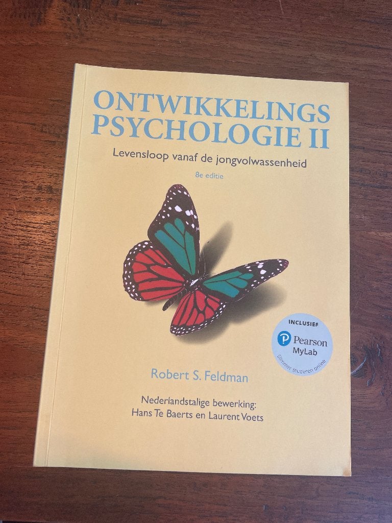 Studieboek Ontwikkelingspsychologie II - Robert S. Feldman, Ophalen of Verzenden, Zo goed als nieuw, Ontwikkelingspsychologie