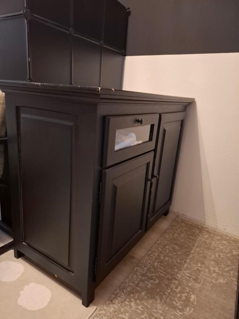 Kastje / Commode zwart, Ophalen, Gebruikt, 25 tot 50 cm, 50 tot 100 cm