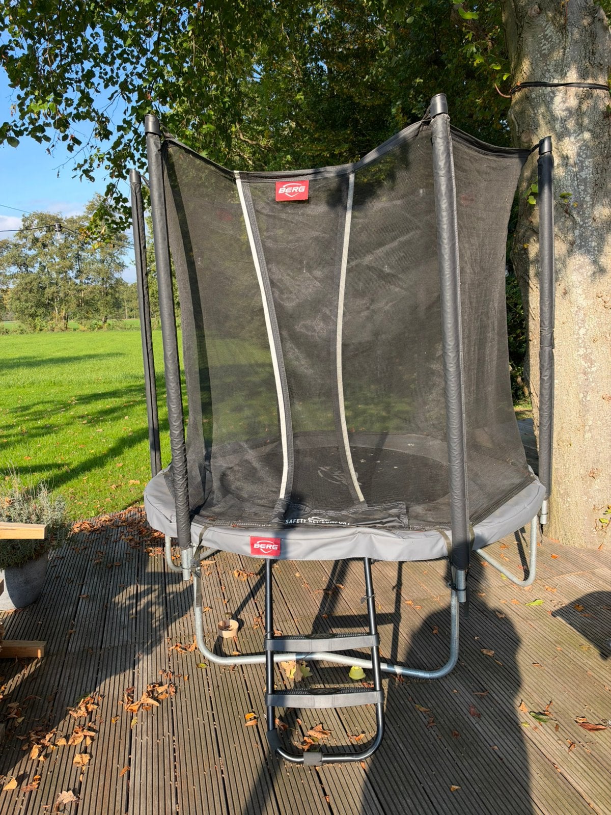 BERG Trampoline met Veiligheidsnet Safetynet Comfort 200 cm, Ophalen, Gebruikt