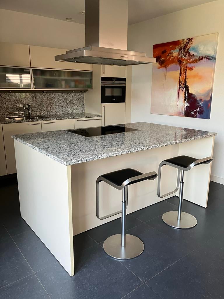Siematic keuken met kookeiland en granieten blad, Gebruikt, Graniet of Steen, Dubbelwandige keuken, Ophalen of Verzenden