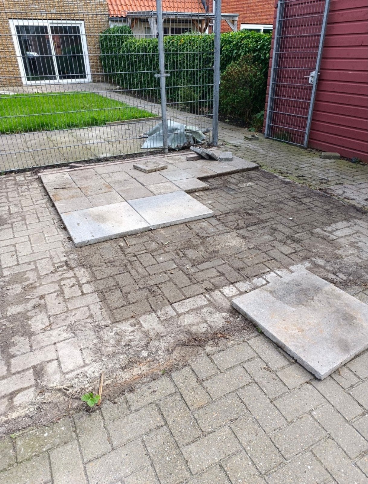 Gratis tegels, Tuin en Terras, Ophalen