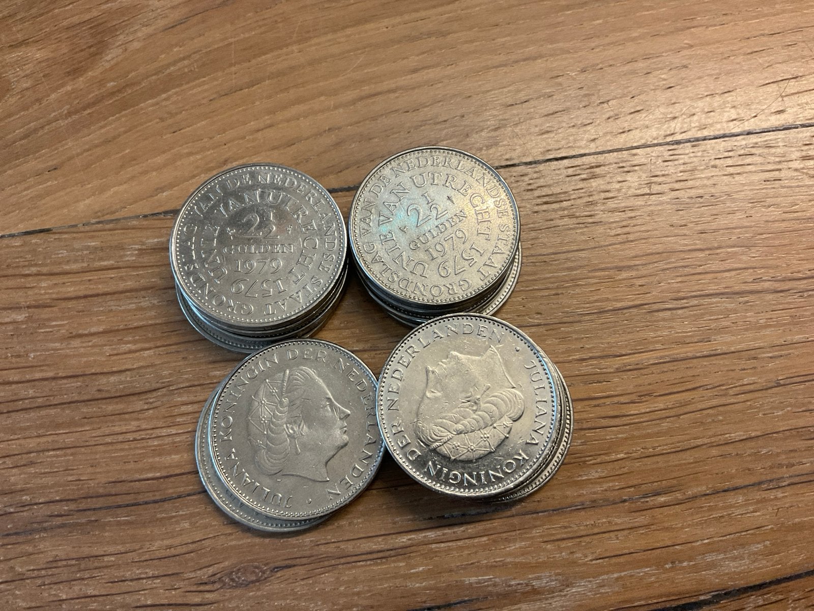 Rijksdaalders unie van Utrecht  munten Koningin Juliana 1979, Ophalen of Verzenden, Koningin Juliana, 2½ gulden, Losse munt