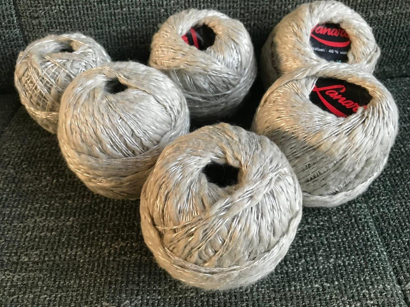 Vintage Lanarte brei/haakgaren katoen / viscose, Hobby en Vrije tijd, Ophalen of Verzenden, Zo goed als nieuw, Breien of Haken