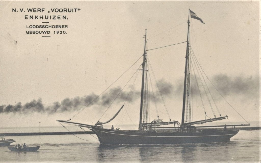 Enkhuizen-Historische-Schepen Gebouwd-0p de Werf van Stapel, Verzenden, Zo goed als nieuw, Kaart, Foto of Prent