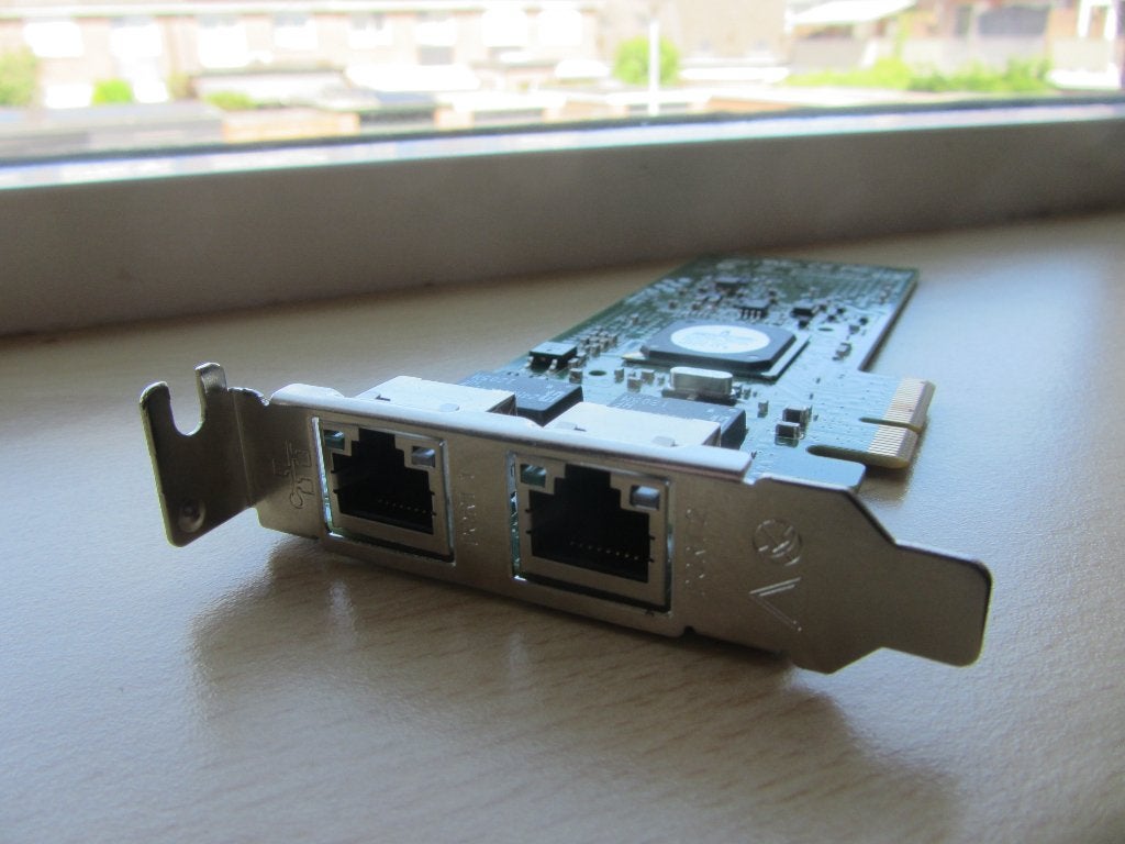 HP Dual-Ports RJ-45 1Gbps 1000Base-T Gigabit Ethernet PCI Ex, Ophalen of Verzenden, Zo goed als nieuw, Intern, Intel, HP