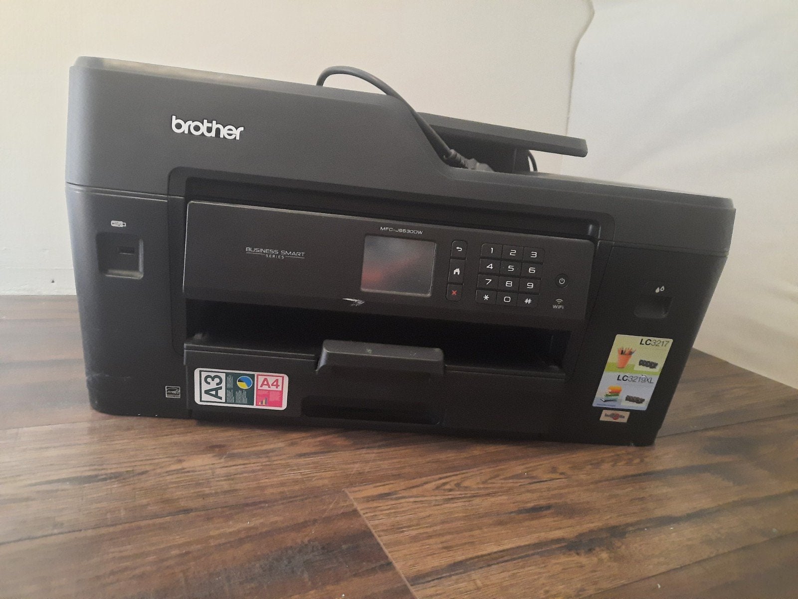 Brother MFC-J6530DW A3/A4 All-in-One Printer met WiFi, Kleur printen, Gebruikt, Inkjetprinter, All-in-one
