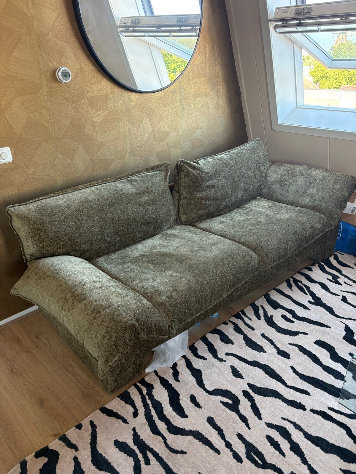 Nous Living 3-zitsbank Woodstock - Zo goed als nieuw, Huis en Inrichting, Banken | Bankstellen, Driepersoons, 75 tot 100 cm, Ophalen of Verzenden