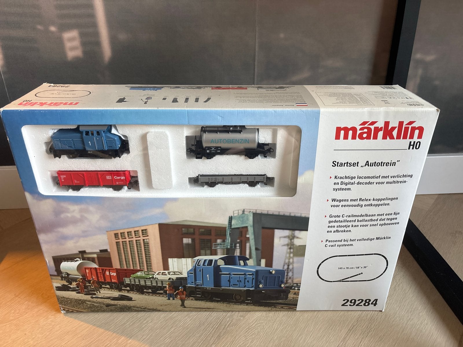 Märklin H0 Startset "Autotrein" 29284, Wisselstroom, Treinset, Ophalen of Verzenden, Zo goed als nieuw
