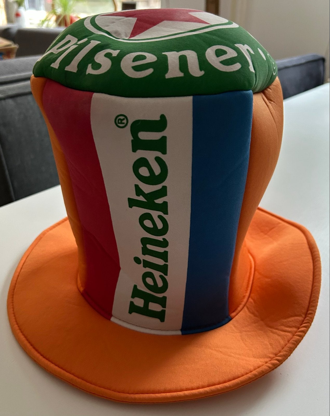 Heineken Oranje Hoed WK Voetbal Supporters Oranje, Verzamelen, Sportartikelen en Voetbal, Ophalen of Verzenden, Zo goed als nieuw