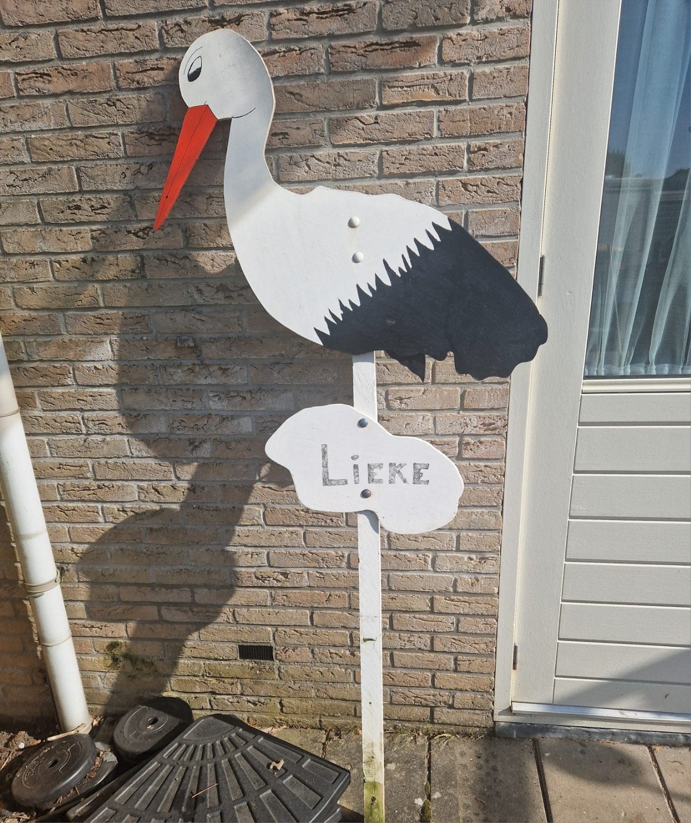 Geboorte bord, Ophalen