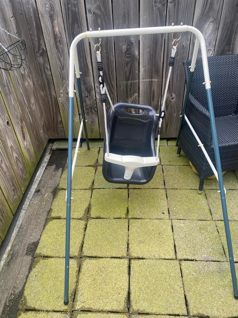 Baby schommel met standaard, Kinderen en Baby's, Speelgoed | Buiten | Speeltoestellen, Ophalen, Gebruikt, Schommel