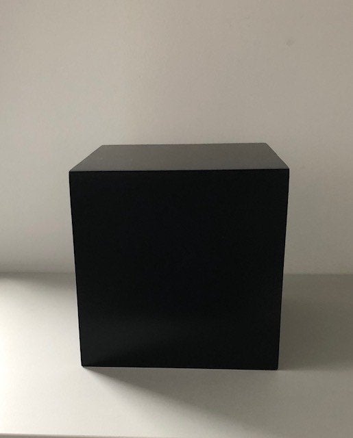 MDF KUBUS (Naadloos) | Luxe Design Zuil/Pilaar 25x25x25cm Zw, Huis en Inrichting, Woonaccessoires | Zuilen en Pilaren, Nieuw, Ophalen of Verzenden