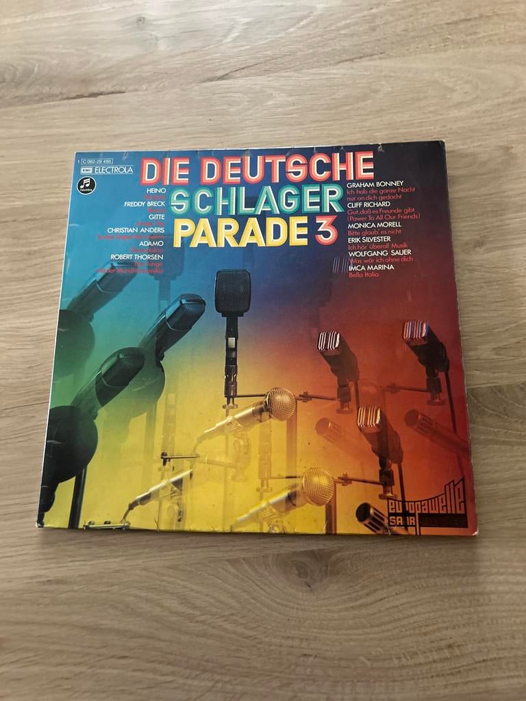 Die Deutsche Schlager Parade 3 LP - Diverse Artiesten, Ophalen, Gebruikt