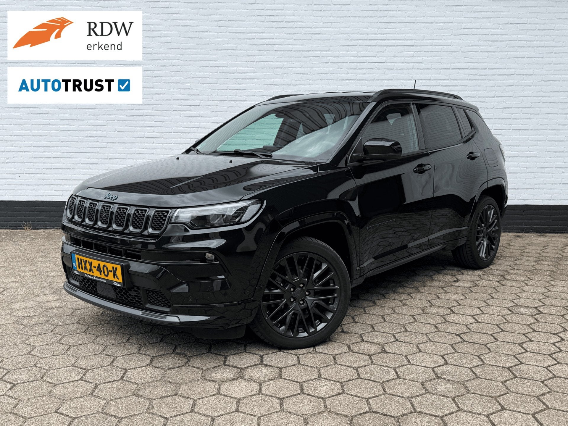 Jeep COMPASS 4xe 240 Plug-in S 360 l ACC l ALPINE l LEDER!, Automaat, 4 cilinders, Zwart, Bedrijf